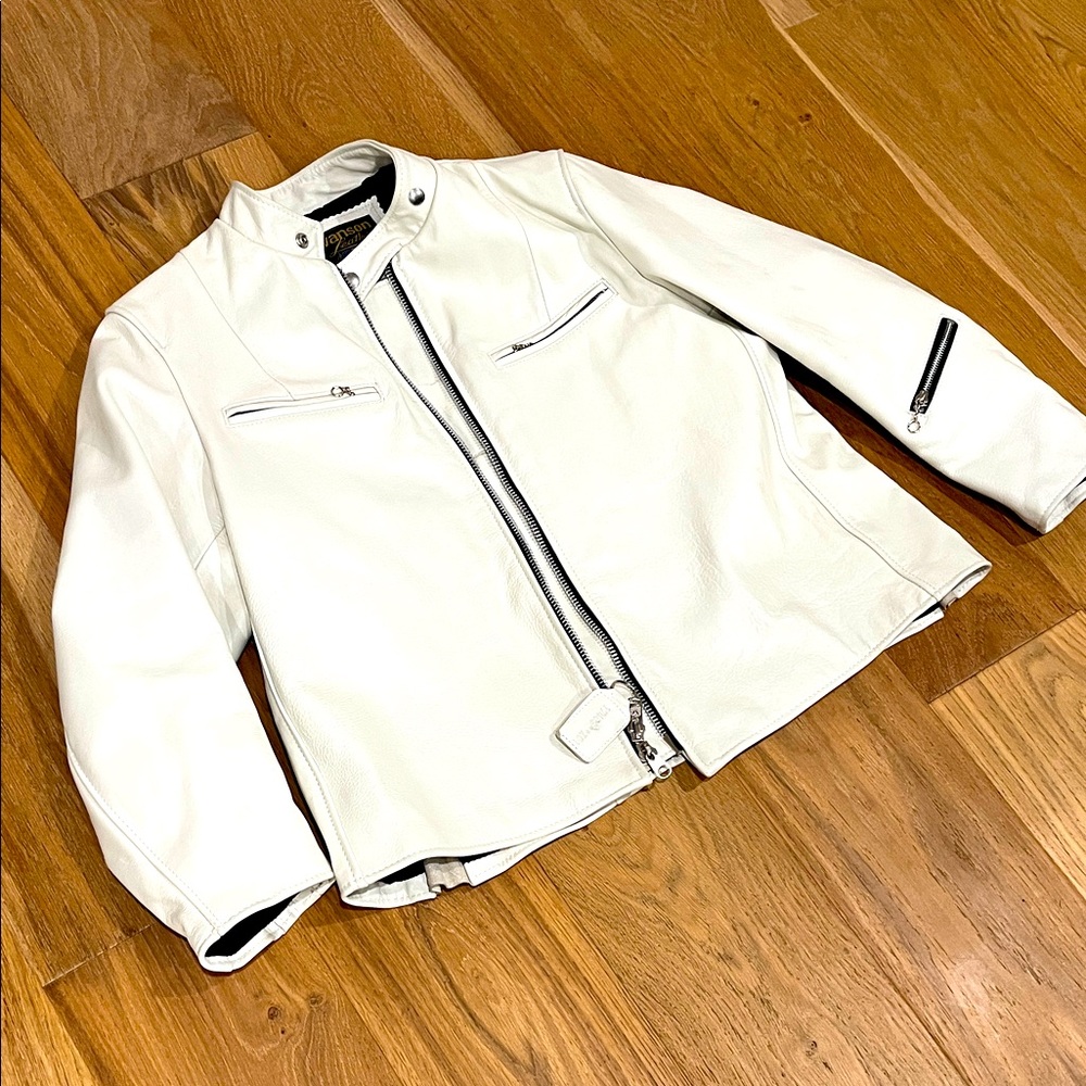 Vanson leathers White Leather Jacket